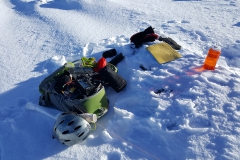 My operating location on the summit of Mt Loch