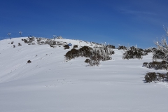 Climbing back up to the top of the Orchard chairlift