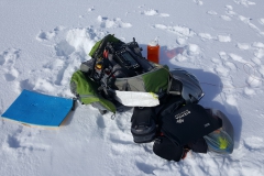 My operating spot on the summit of Mt Hotham