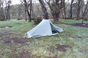 My tent at Native Dog Flat campsite