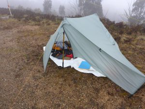 My Tarptent Notch is just the right size for SOTA activations and is nice and light to carry